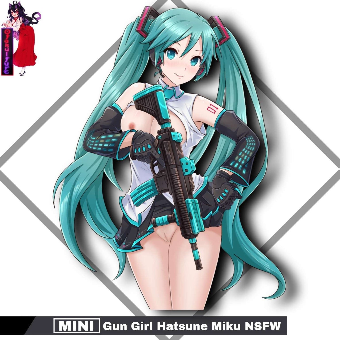 Mini Gun Girl Hatsune Miku