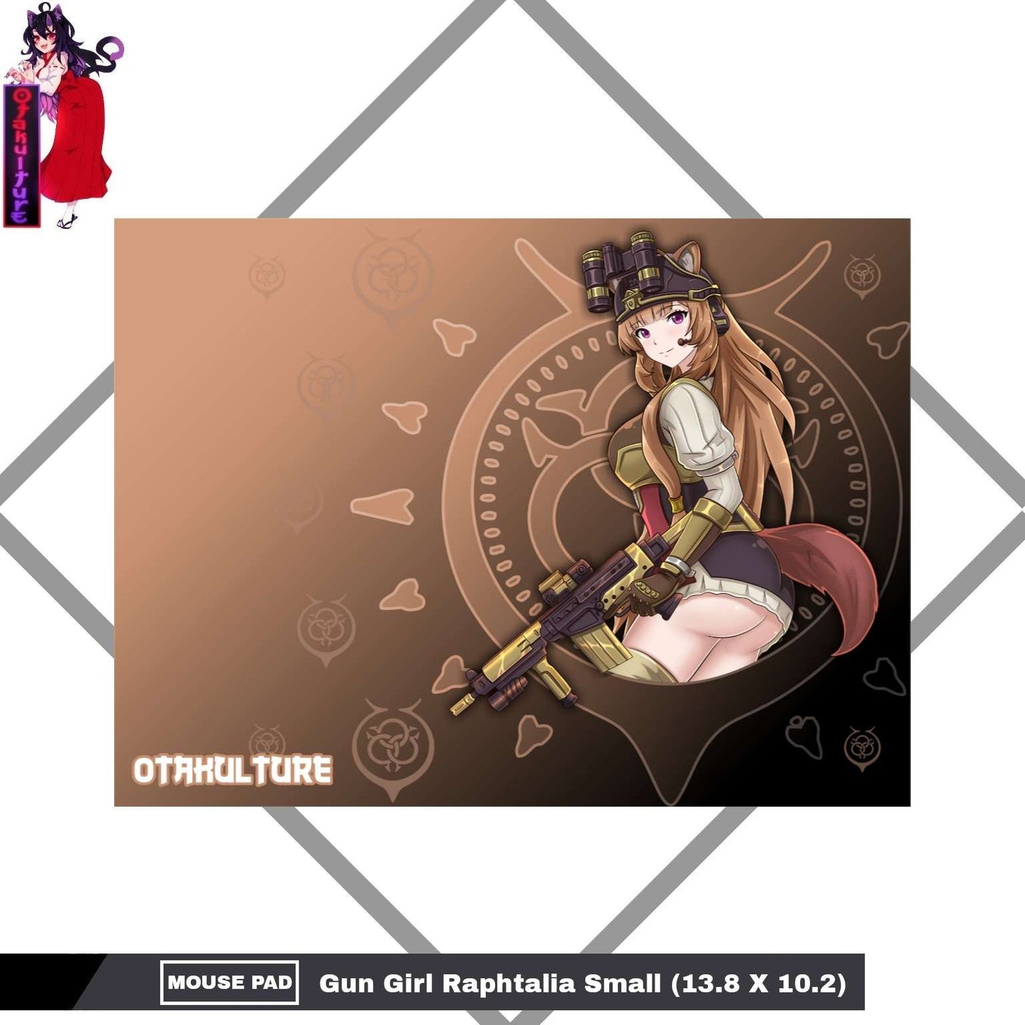 Gun Girl Raphtalia Mouse Pad