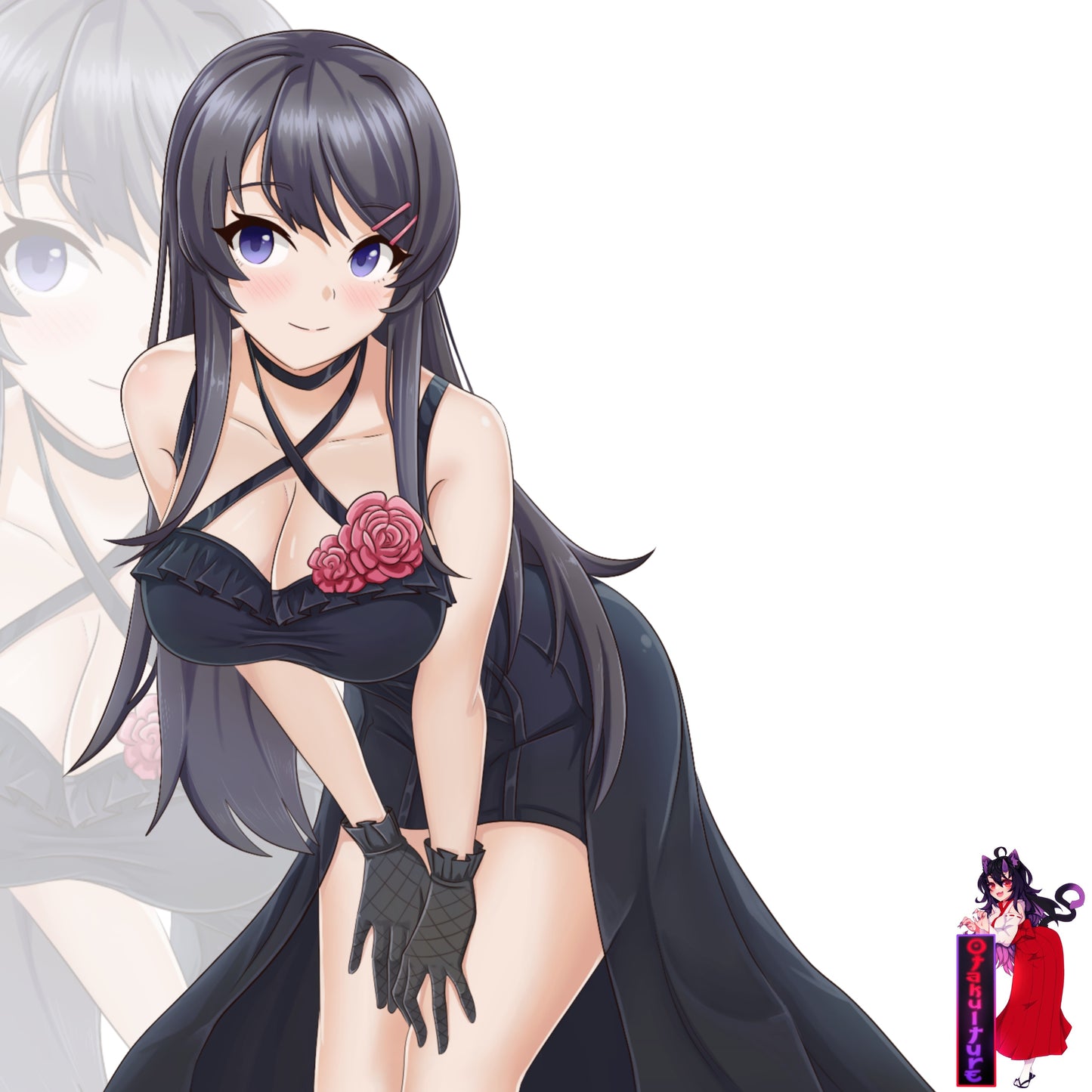 Black Dress Mai Sakurajima