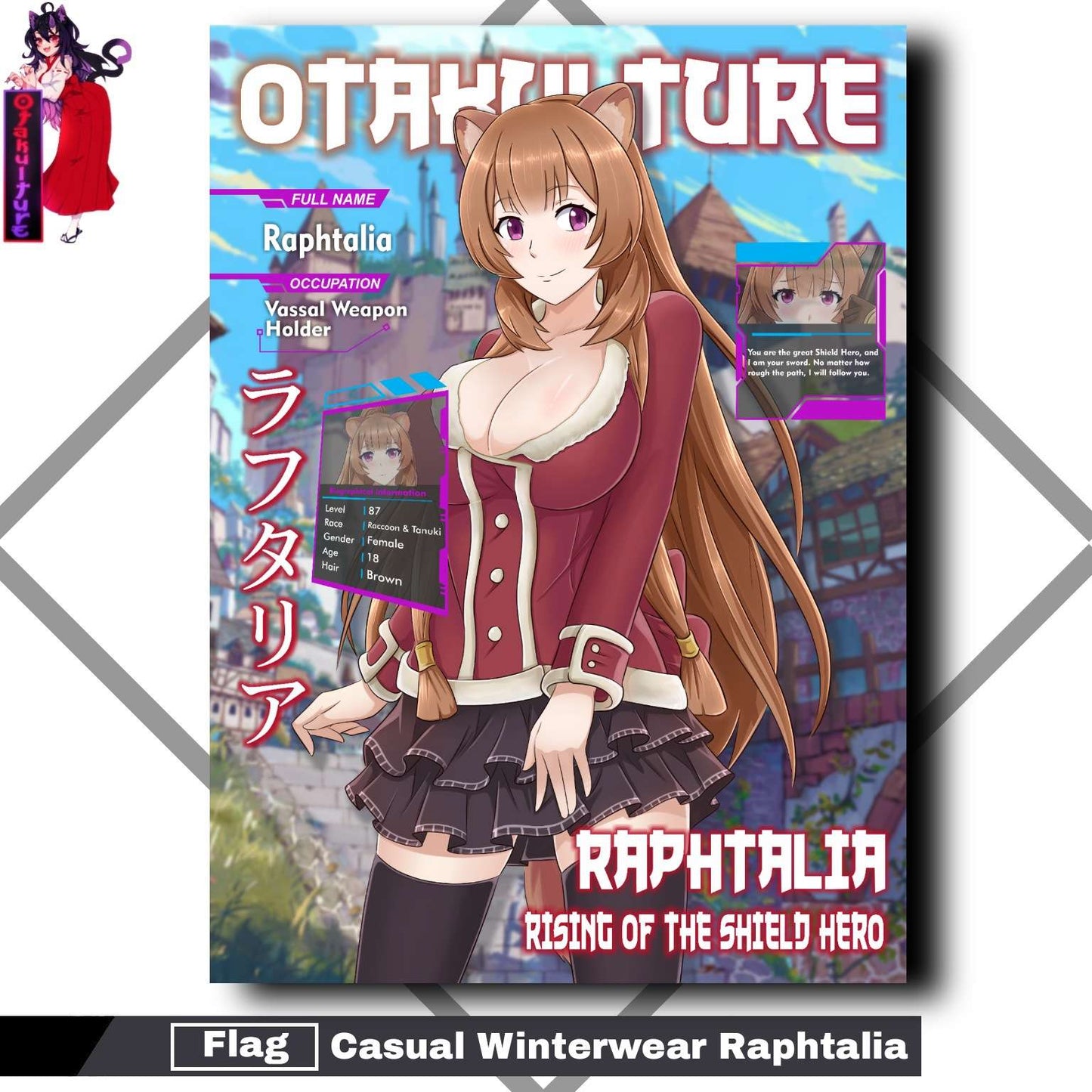 Casual Winterwear Raphtalia Flag