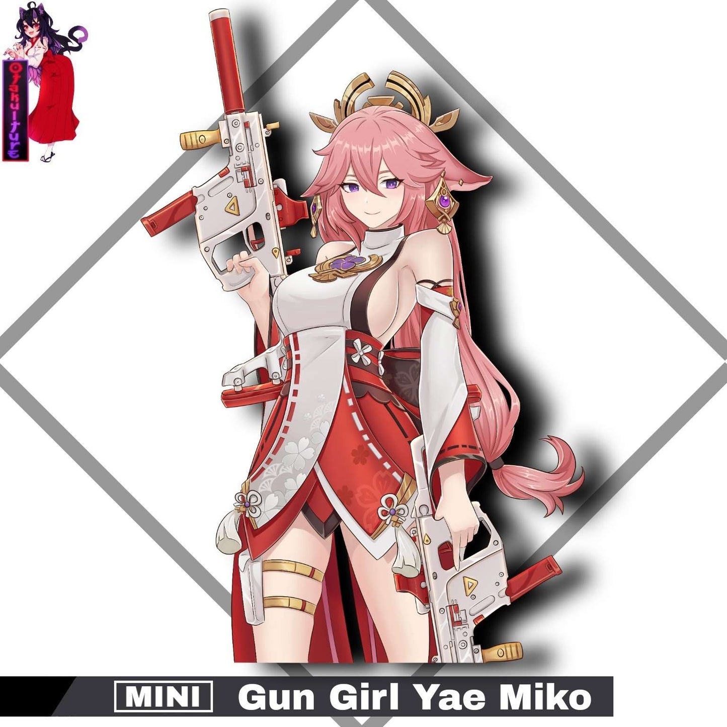 Mini Gun Girl Yae Miko