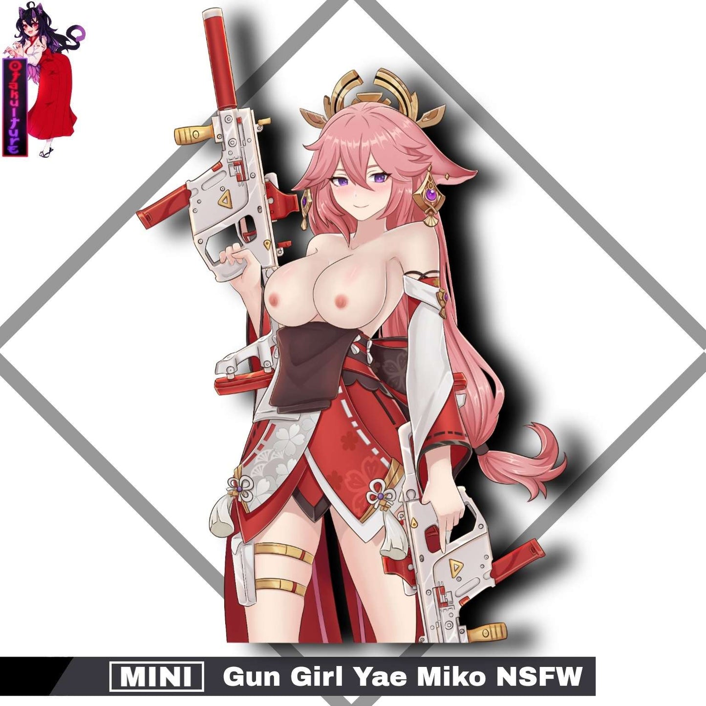 Mini Gun Girl Yae Miko