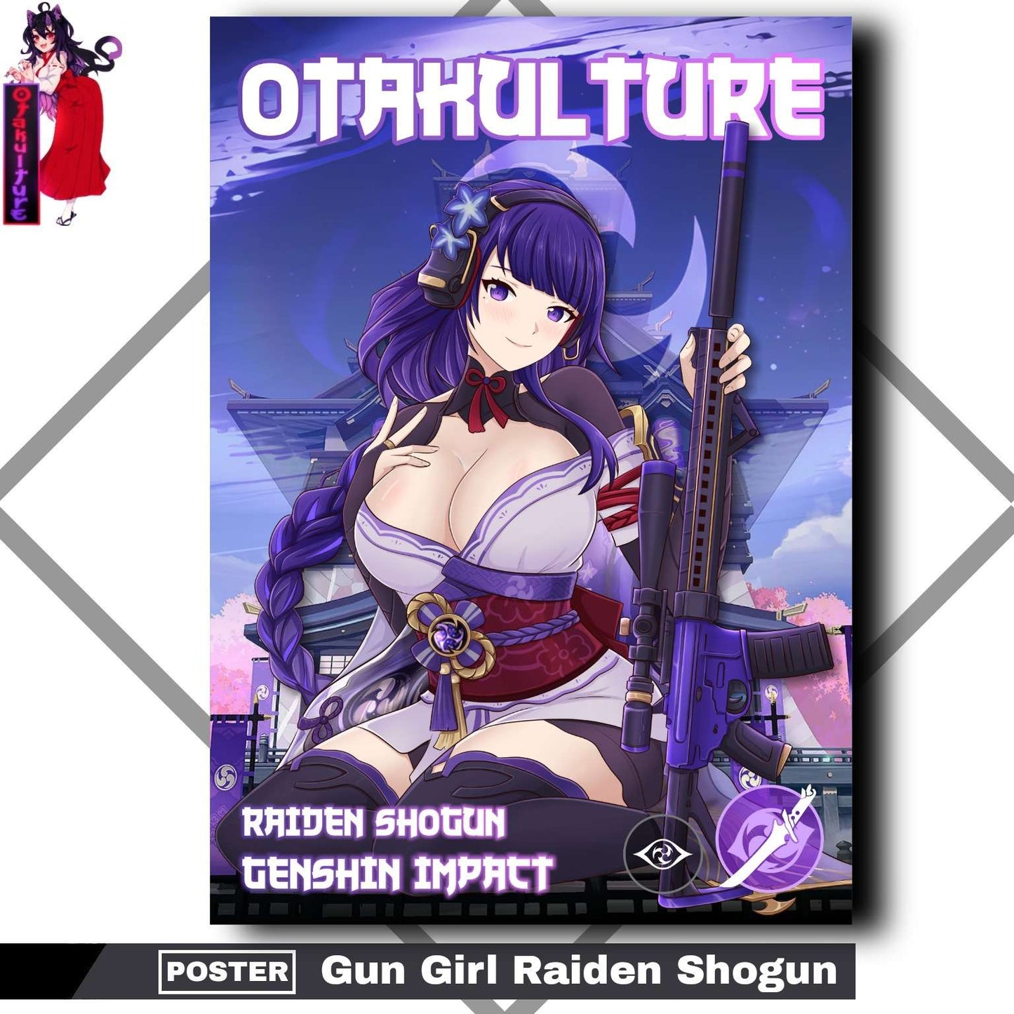 Gun Girl Raiden Shogun Poster